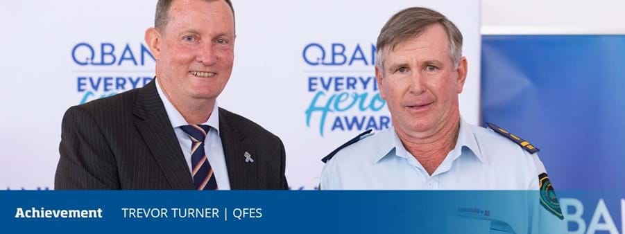 QBANK Everyday Heroes Award for Achievement winner Trevor Turner, from QFES